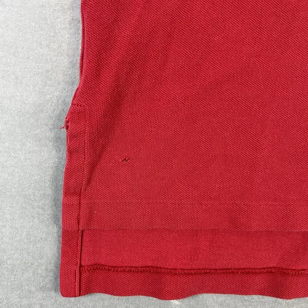Vintage Polo Ralph Lauren Polo Shirt Mens XL Red Custom Fit Short Sleeve 90s